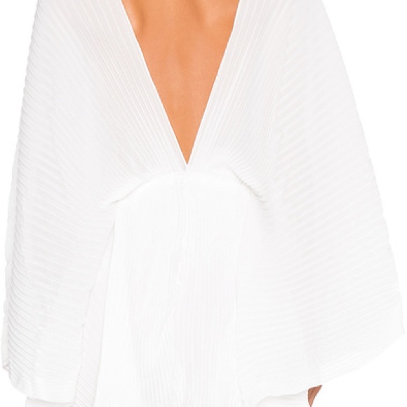 Bronx & Banco White 6 Pleated Paris Romper - Picture 3 of 5